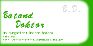 botond doktor business card